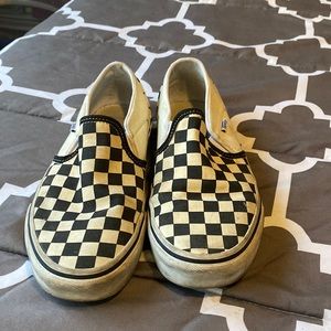 Black and white checkered vans